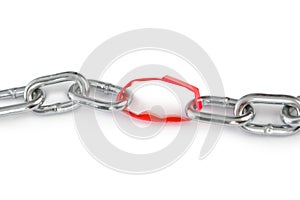 Chain with paper link