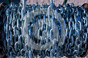 Chain reel hardware pattern background