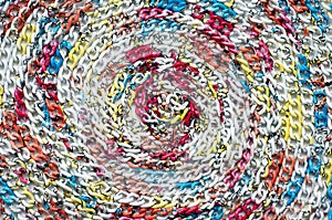 Chain spiral background