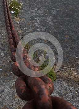 chain on the banks of the LÃÂ©rez River photo