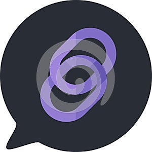 Chain url internet website button icon vector