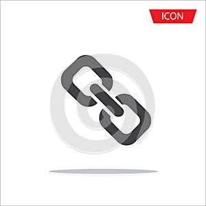 Chain vector icon in trendy flat style , connection symbol icon