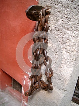 Chain on the wall