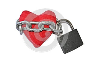 Chained and locked heart
