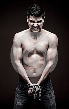 Chained man