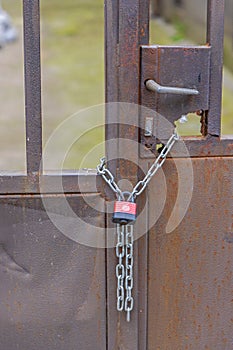 Chained Rusty Gate