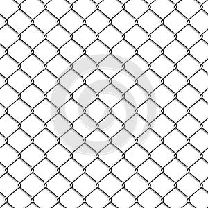 Chainlink fence. Seamless illustration.