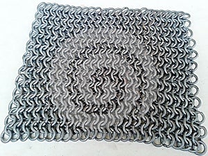 Chainmail. A piece of steel rings woven together.