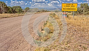 Chains or 4WD Recommended on Arizona Road