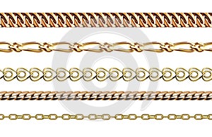 Chains link strength connection vector seamless pattern of metal linked parts and iron equipment protection strong sign