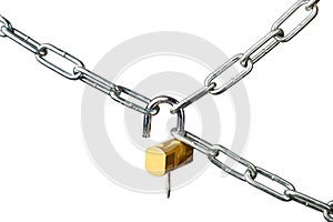 Chains and open lock