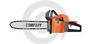 Chainsaw icon for Retail Company on white