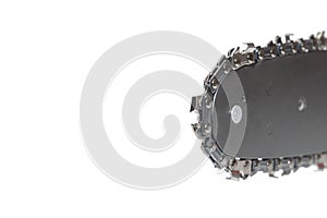 chainsaw tire chain on a white background