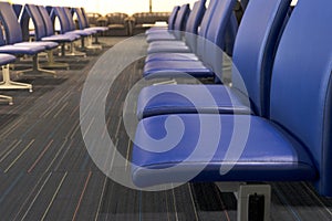 Chair in airport, passenger room