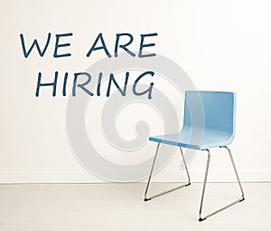 Chair background concept - recruitment hire hiring interview photo