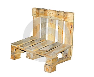 Chair built from a pallet