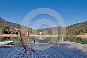 Chair on a dock