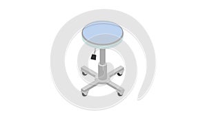 Chair icon animation for medical motion graphics