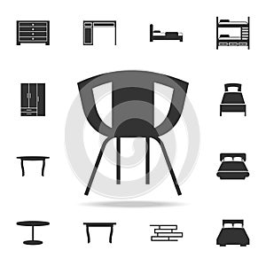 chair icon. Detailed set of furniture icons. Premium quality graphic design. One of the collection icons for websites; web design;