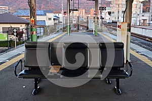 Chair of the JR Uji Station in Japan