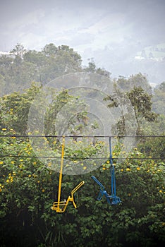 Chair Lift near Manizales, Colombia photo