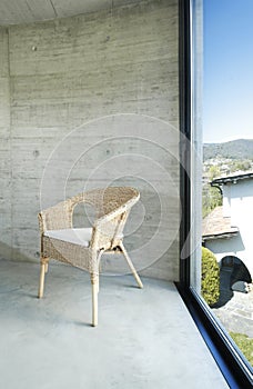 Chair near a window photo
