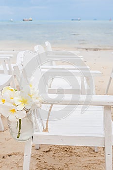 Chair setting for Wedding ceramony.