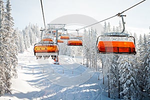 Chair ski lift