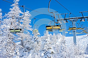 Chair ski lift