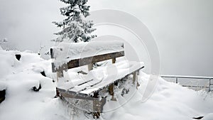 Chair and The Snow