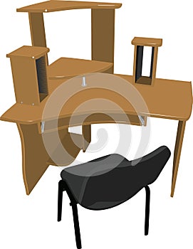 Chair and table for your computer