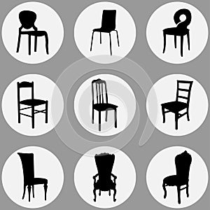 Chair types set