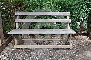 Chair wood old empty outdoor background nature Selectable focus