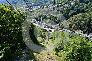 Chairlift in cochem at the Moselle