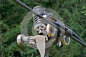 Chairlift mechanism attached to a cable