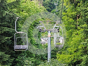 Chairlift in operation photo