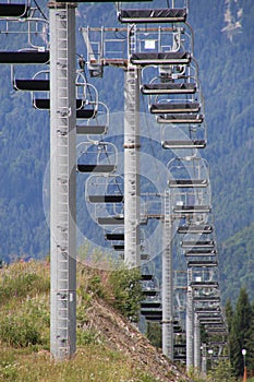 Chairlift in Summer