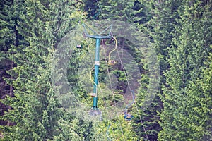 Chairlift to the old ski jump