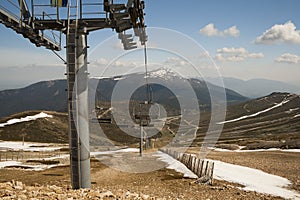 Chairlift in valdesqui sky station