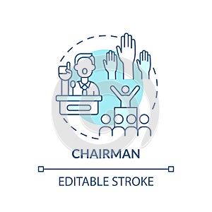 Chairman concept icon