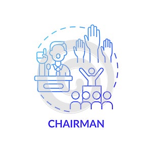 Chairman concept icon