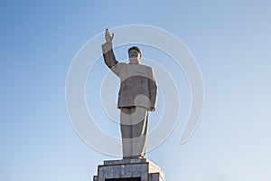Chairman Mao Mao Zedong or Mao Tse-tung Statue in  Lijiang city center, Yunnan province, China
