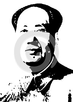 Chairman Mao portrait photo