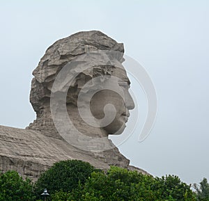 Chairman Mao statue in Changsha