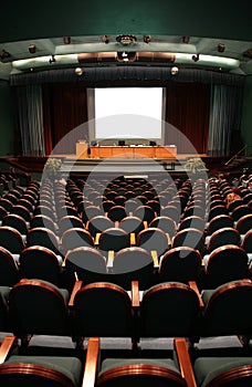 Chairs in auditorium photo