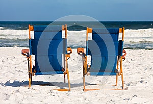 Chairs at the beach