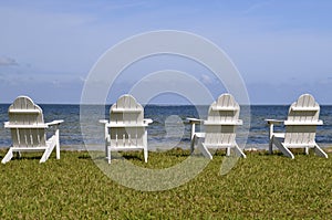 Chairs by the beach