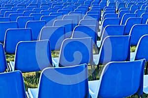 Chairs before a concert