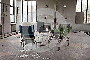 Chairs in empty room