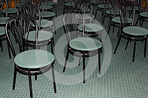 Chairs hall rows of chairs conference lectures meetings hall